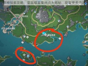 原神探索攻略：雷晶蝶富集地点大揭秘，获取更多资源