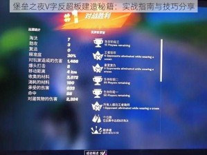 堡垒之夜V字反超板建造秘籍：实战指南与技巧分享