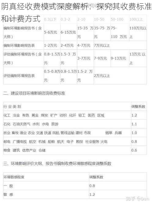 阴真经收费模式深度解析：探究其收费标准和计费方式