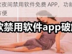 100 款夜间禁用软件免费 APP，功能强大，使用方便