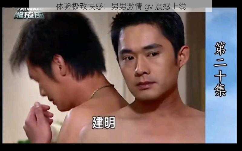 体验极致快感：男男激情 gv 震撼上线