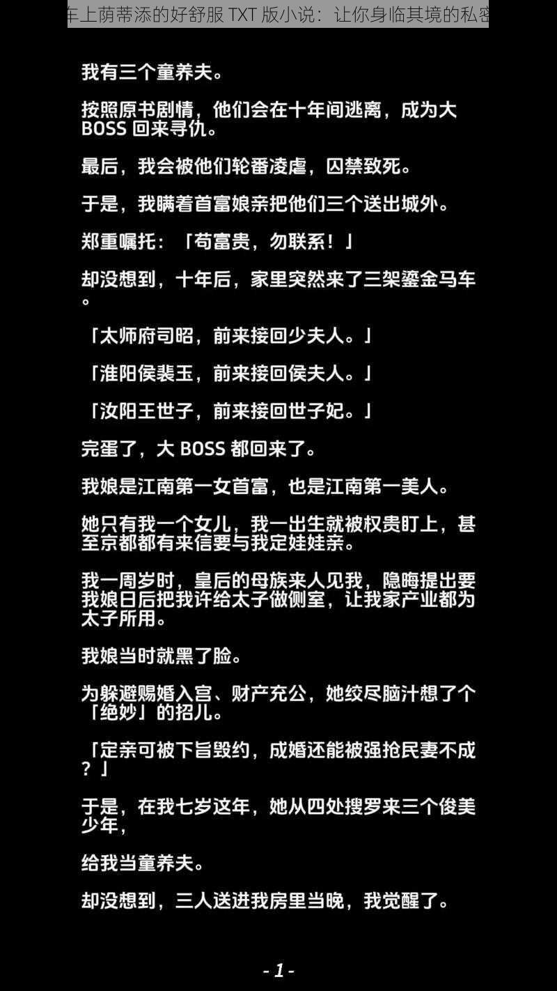 公交车上荫蒂添的好舒服 TXT 版小说：让你身临其境的私密故事