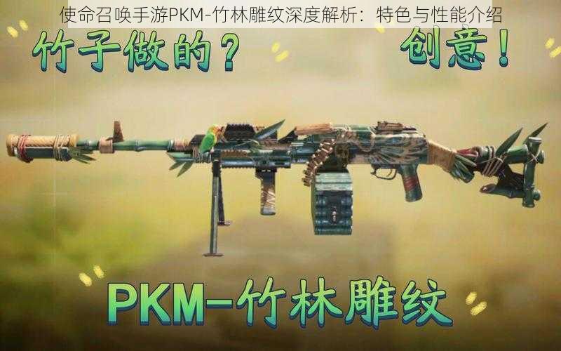 使命召唤手游PKM-竹林雕纹深度解析：特色与性能介绍