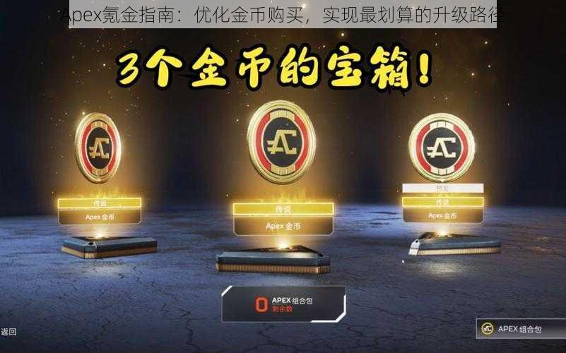 Apex氪金指南：优化金币购买，实现最划算的升级路径