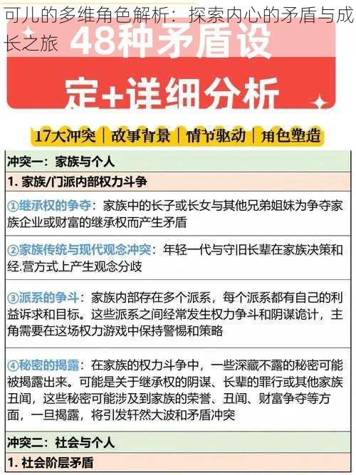 可儿的多维角色解析：探索内心的矛盾与成长之旅